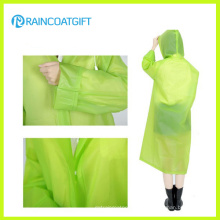 Moda Limpar PVC Mulheres Poncho Rainwear Rvc-157